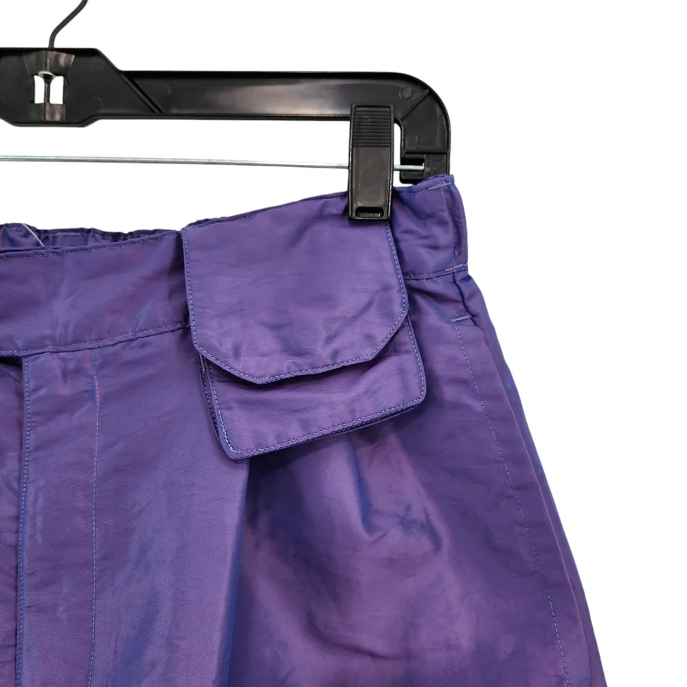 Nao Serati x Reebok Women's Woven Shorts Grape Punch Sz M